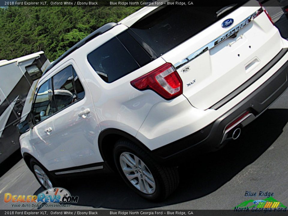 2018 Ford Explorer XLT Oxford White / Ebony Black Photo #33