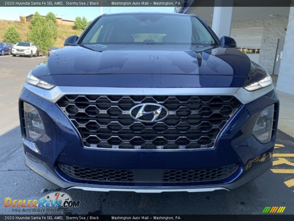 2020 Hyundai Santa Fe SEL AWD Stormy Sea / Black Photo #8