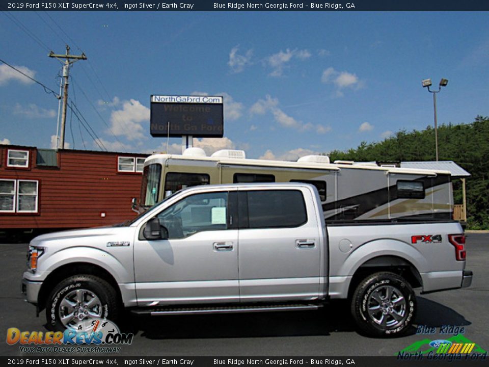 2019 Ford F150 XLT SuperCrew 4x4 Ingot Silver / Earth Gray Photo #2