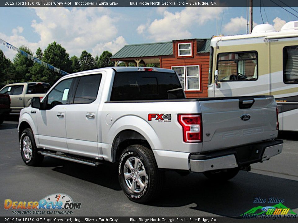 2019 Ford F150 XLT SuperCrew 4x4 Ingot Silver / Earth Gray Photo #3