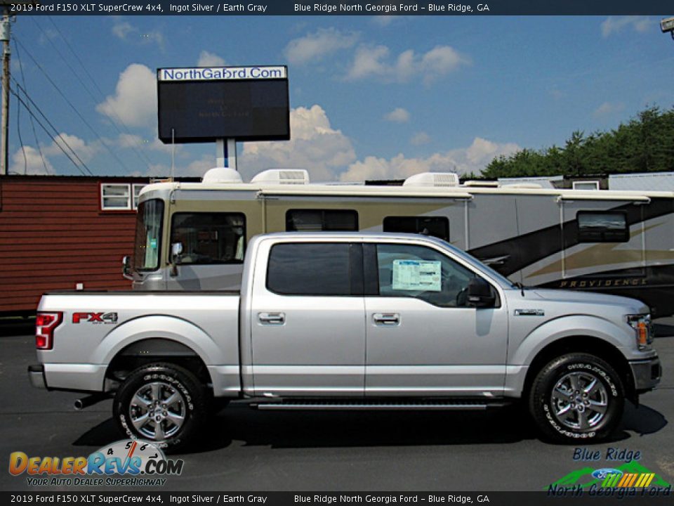 2019 Ford F150 XLT SuperCrew 4x4 Ingot Silver / Earth Gray Photo #6