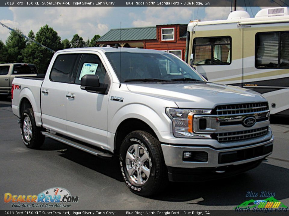 2019 Ford F150 XLT SuperCrew 4x4 Ingot Silver / Earth Gray Photo #7