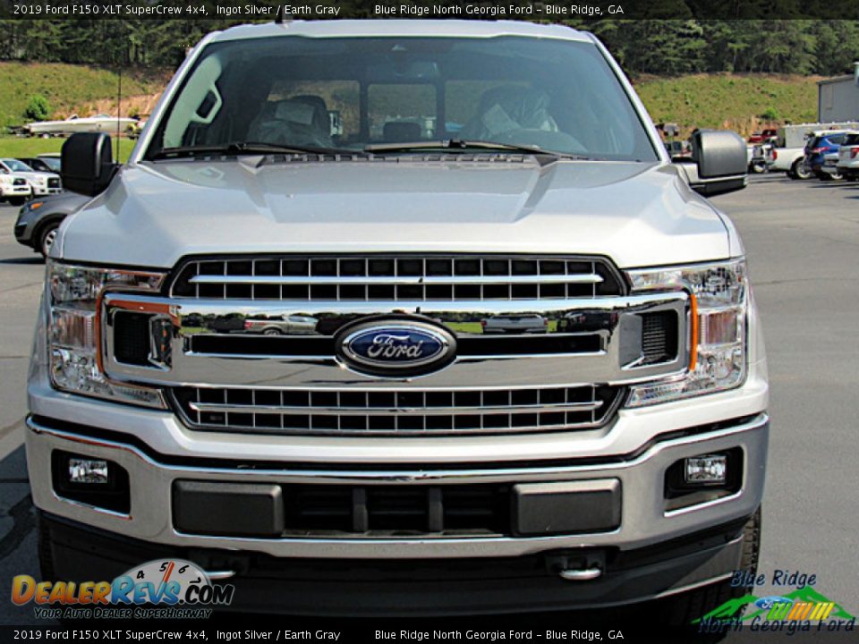 2019 Ford F150 XLT SuperCrew 4x4 Ingot Silver / Earth Gray Photo #8