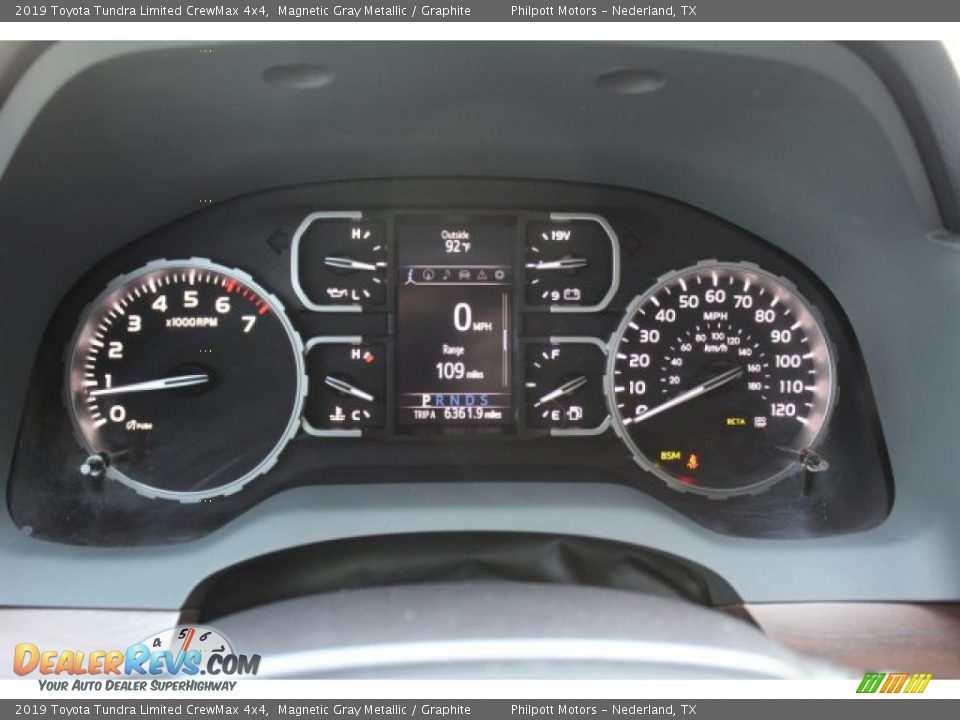 2019 Toyota Tundra Limited CrewMax 4x4 Magnetic Gray Metallic / Graphite Photo #19