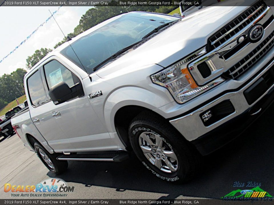 2019 Ford F150 XLT SuperCrew 4x4 Ingot Silver / Earth Gray Photo #33