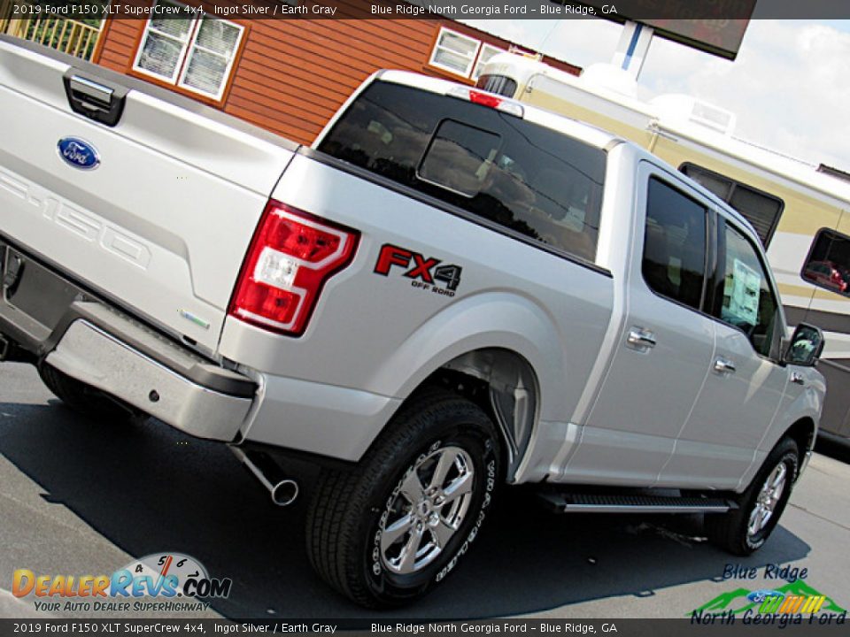 2019 Ford F150 XLT SuperCrew 4x4 Ingot Silver / Earth Gray Photo #34