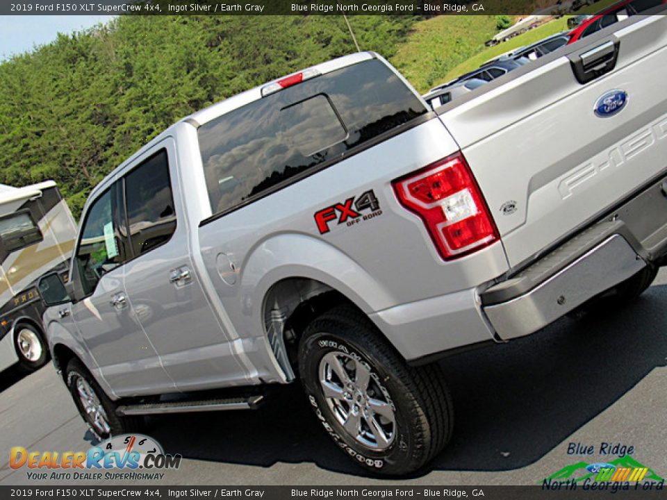 2019 Ford F150 XLT SuperCrew 4x4 Ingot Silver / Earth Gray Photo #35