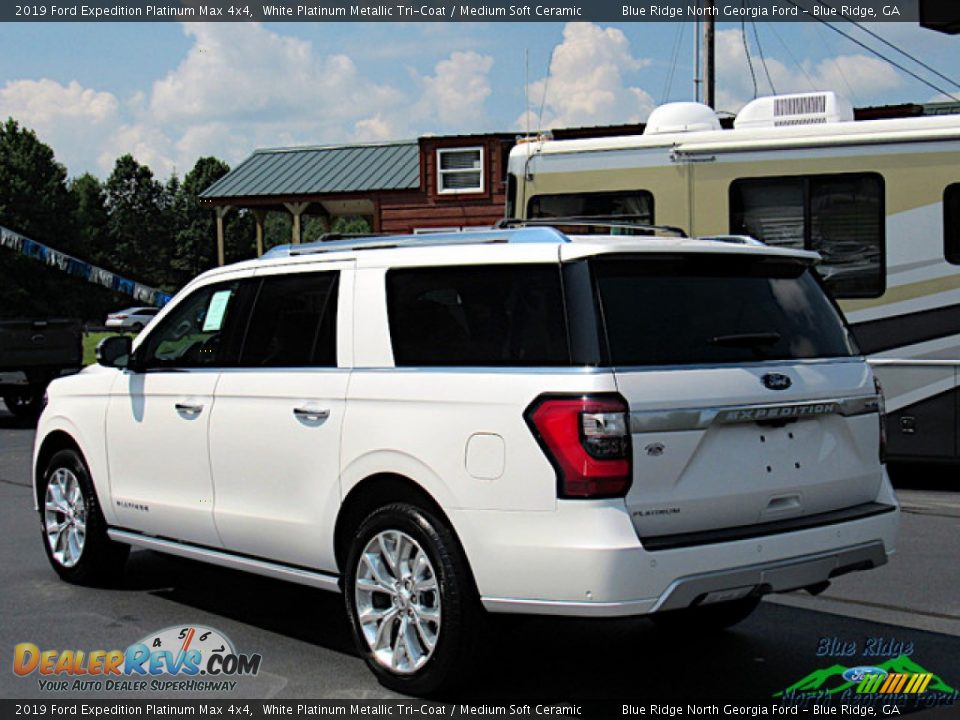2019 Ford Expedition Platinum Max 4x4 White Platinum Metallic Tri-Coat / Medium Soft Ceramic Photo #3