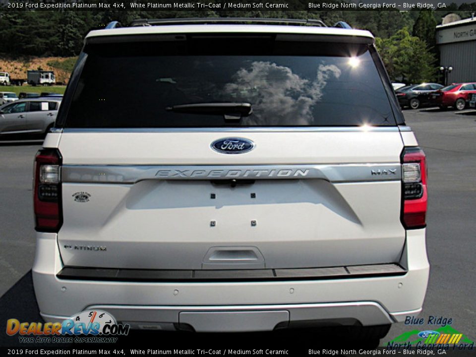 2019 Ford Expedition Platinum Max 4x4 White Platinum Metallic Tri-Coat / Medium Soft Ceramic Photo #4