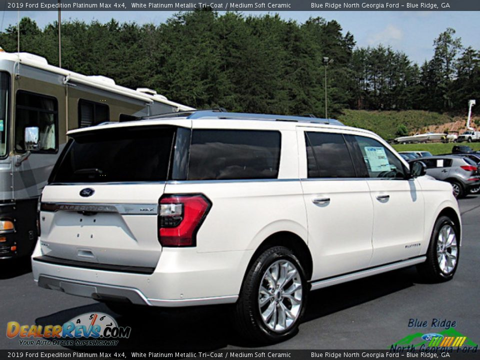 2019 Ford Expedition Platinum Max 4x4 White Platinum Metallic Tri-Coat / Medium Soft Ceramic Photo #5