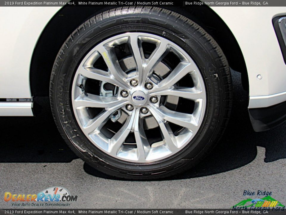 2019 Ford Expedition Platinum Max 4x4 White Platinum Metallic Tri-Coat / Medium Soft Ceramic Photo #9