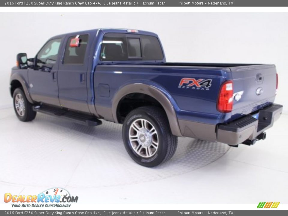 2016 Ford F250 Super Duty King Ranch Crew Cab 4x4 Blue Jeans Metallic / Platinum Pecan Photo #5