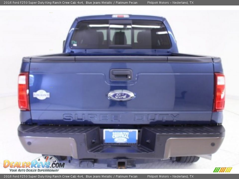 2016 Ford F250 Super Duty King Ranch Crew Cab 4x4 Blue Jeans Metallic / Platinum Pecan Photo #6