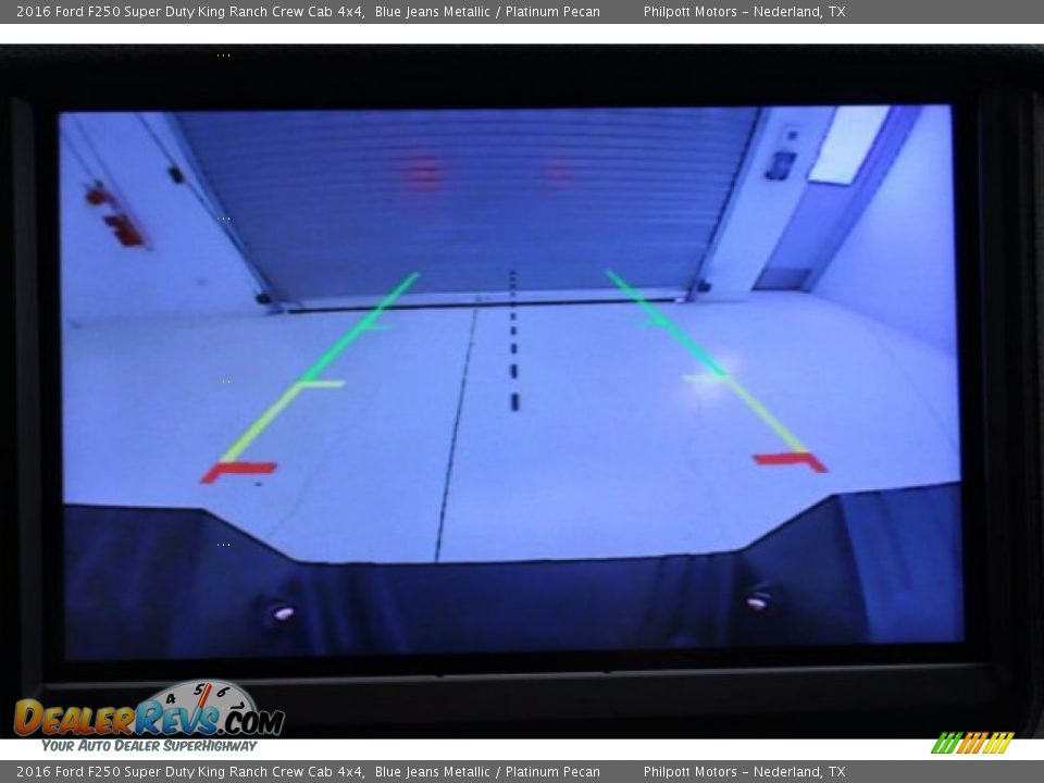 2016 Ford F250 Super Duty King Ranch Crew Cab 4x4 Blue Jeans Metallic / Platinum Pecan Photo #16