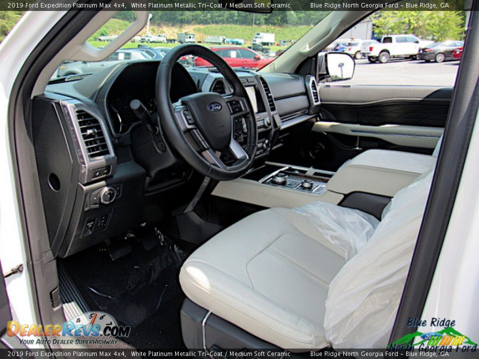 2019 Ford Expedition Platinum Max 4x4 White Platinum Metallic Tri-Coat / Medium Soft Ceramic Photo #30