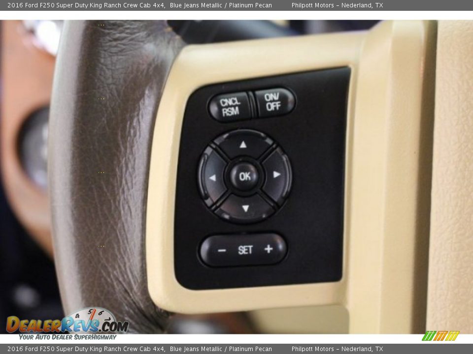 2016 Ford F250 Super Duty King Ranch Crew Cab 4x4 Blue Jeans Metallic / Platinum Pecan Photo #22