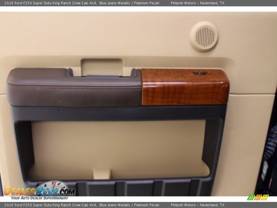 2016 Ford F250 Super Duty King Ranch Crew Cab 4x4 Blue Jeans Metallic / Platinum Pecan Photo #25