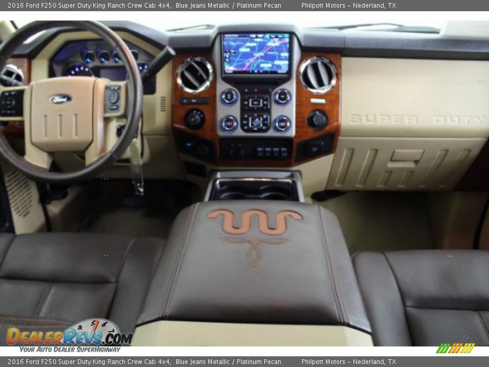 2016 Ford F250 Super Duty King Ranch Crew Cab 4x4 Blue Jeans Metallic / Platinum Pecan Photo #27