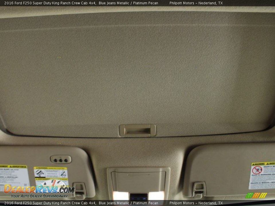 2016 Ford F250 Super Duty King Ranch Crew Cab 4x4 Blue Jeans Metallic / Platinum Pecan Photo #28
