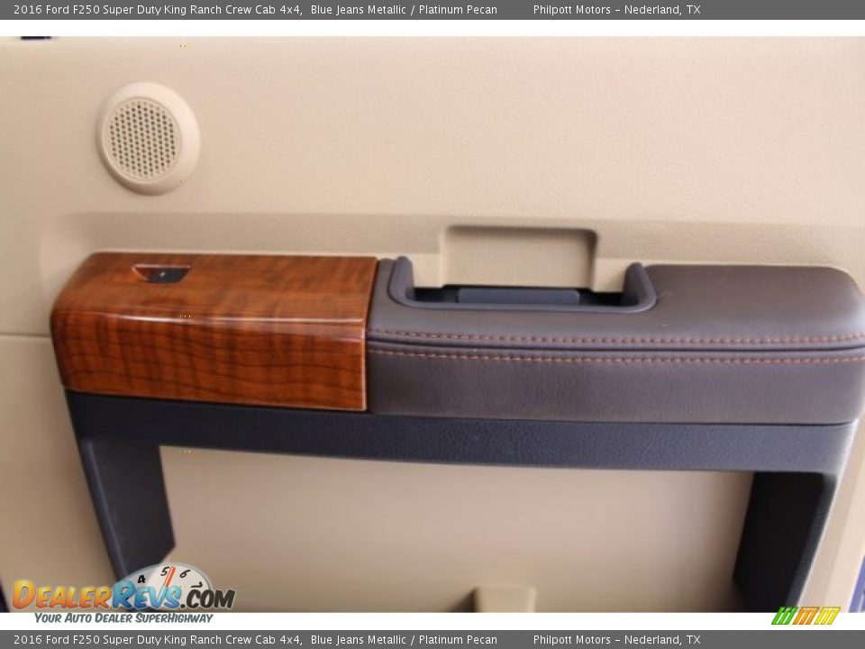 2016 Ford F250 Super Duty King Ranch Crew Cab 4x4 Blue Jeans Metallic / Platinum Pecan Photo #31