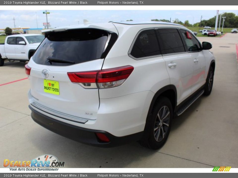 2019 Toyota Highlander XLE Blizzard Pearl White / Black Photo #8