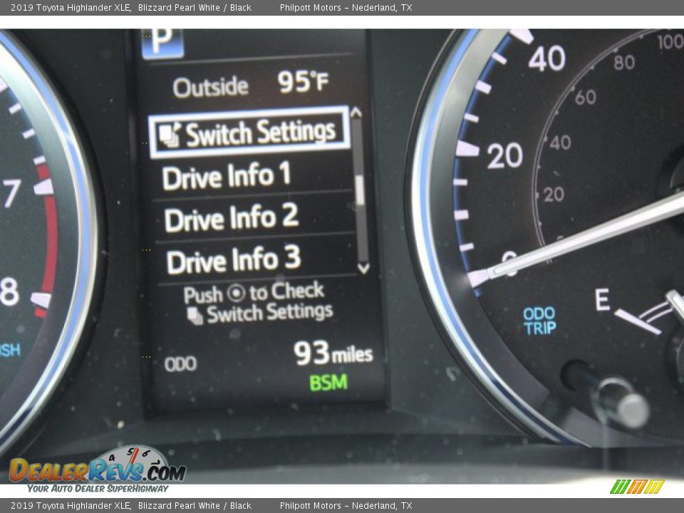 2019 Toyota Highlander XLE Blizzard Pearl White / Black Photo #15