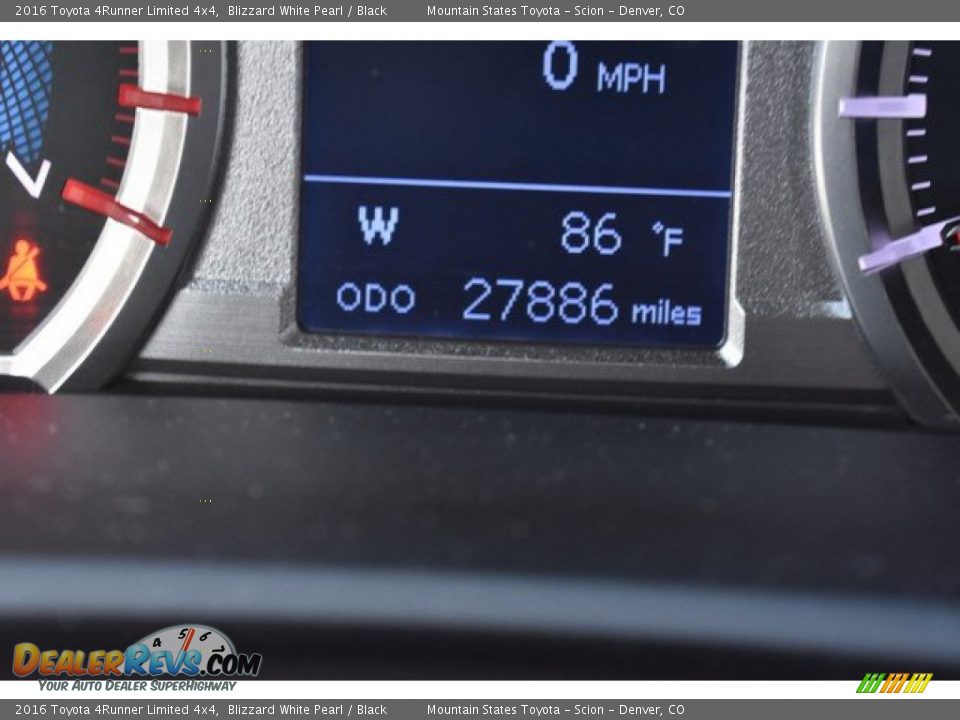 2016 Toyota 4Runner Limited 4x4 Blizzard White Pearl / Black Photo #12