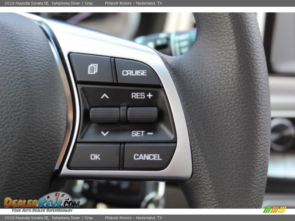 2019 Hyundai Sonata SE Symphony Silver / Gray Photo #11