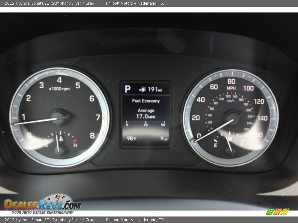 2019 Hyundai Sonata SE Symphony Silver / Gray Photo #12