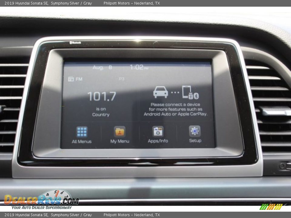 2019 Hyundai Sonata SE Symphony Silver / Gray Photo #14