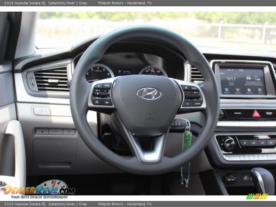 2019 Hyundai Sonata SE Symphony Silver / Gray Photo #19