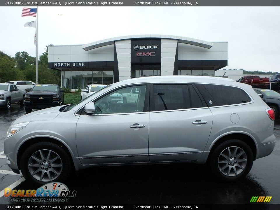 2017 Buick Enclave Leather AWD Quicksilver Metallic / Light Titanium Photo #1