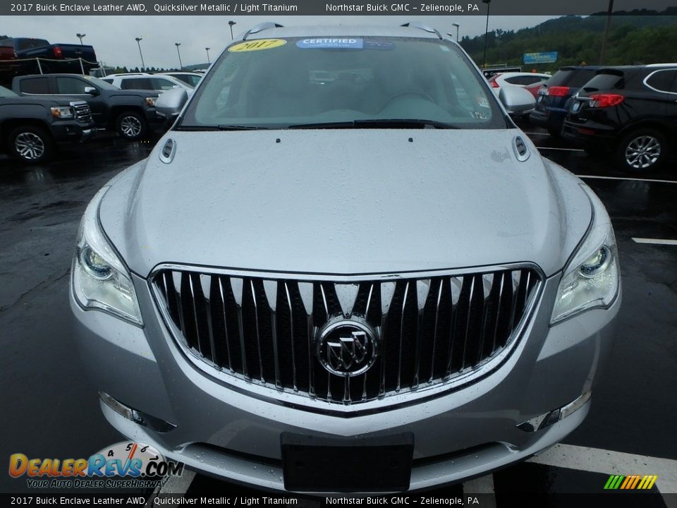 2017 Buick Enclave Leather AWD Quicksilver Metallic / Light Titanium Photo #3