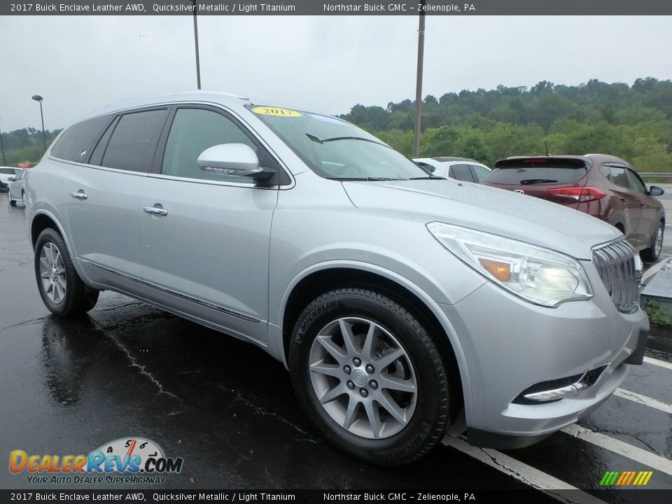 2017 Buick Enclave Leather AWD Quicksilver Metallic / Light Titanium Photo #4