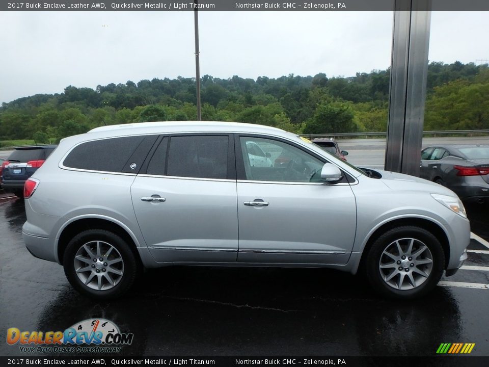 2017 Buick Enclave Leather AWD Quicksilver Metallic / Light Titanium Photo #5