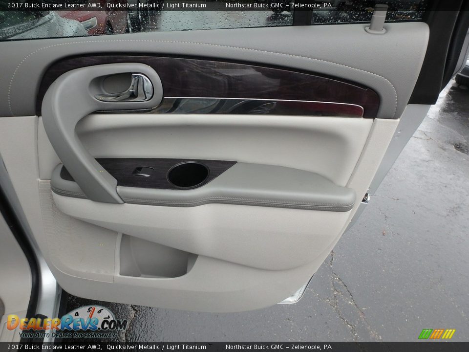2017 Buick Enclave Leather AWD Quicksilver Metallic / Light Titanium Photo #7