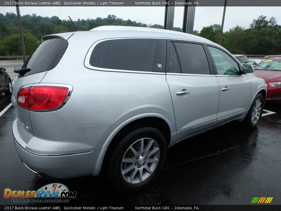 2017 Buick Enclave Leather AWD Quicksilver Metallic / Light Titanium Photo #8