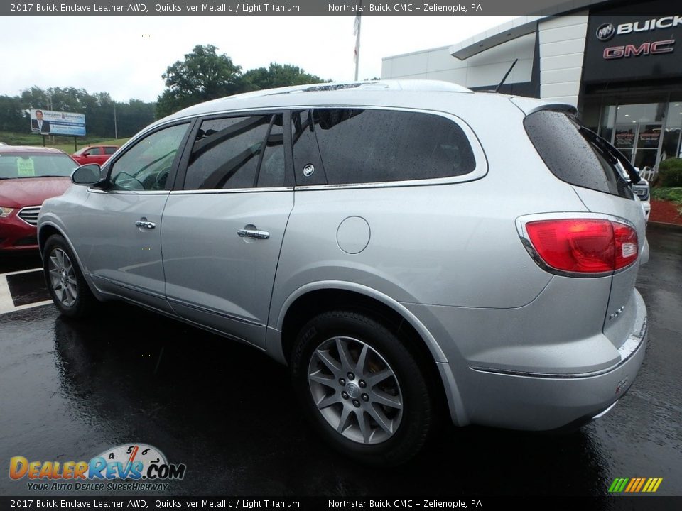 2017 Buick Enclave Leather AWD Quicksilver Metallic / Light Titanium Photo #12