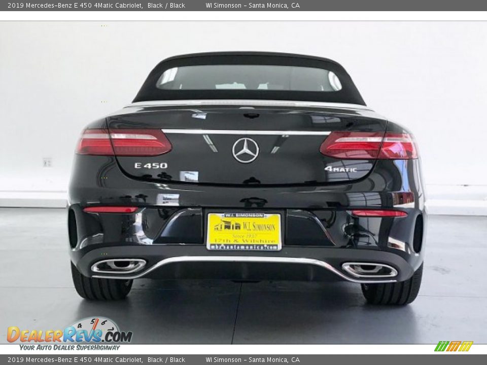 2019 Mercedes-Benz E 450 4Matic Cabriolet Black / Black Photo #3