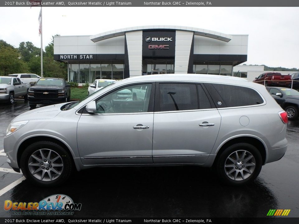 2017 Buick Enclave Leather AWD Quicksilver Metallic / Light Titanium Photo #13