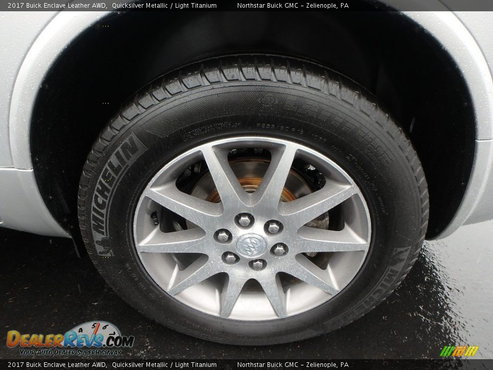 2017 Buick Enclave Leather AWD Quicksilver Metallic / Light Titanium Photo #14