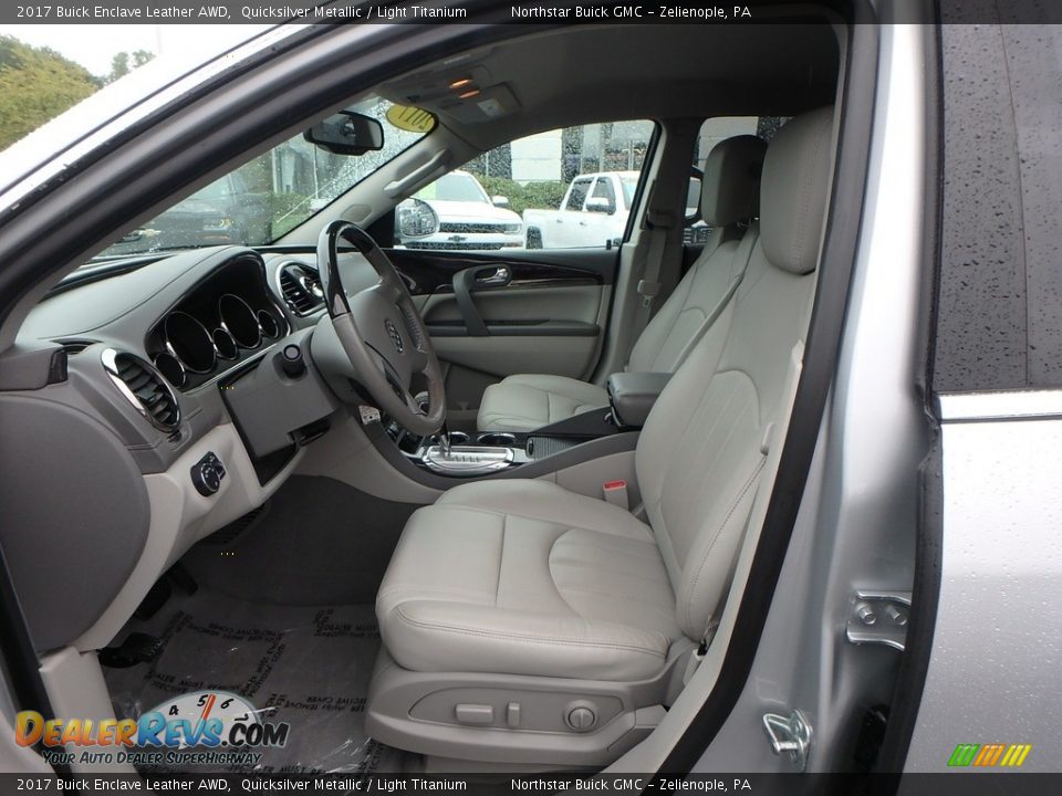 2017 Buick Enclave Leather AWD Quicksilver Metallic / Light Titanium Photo #17