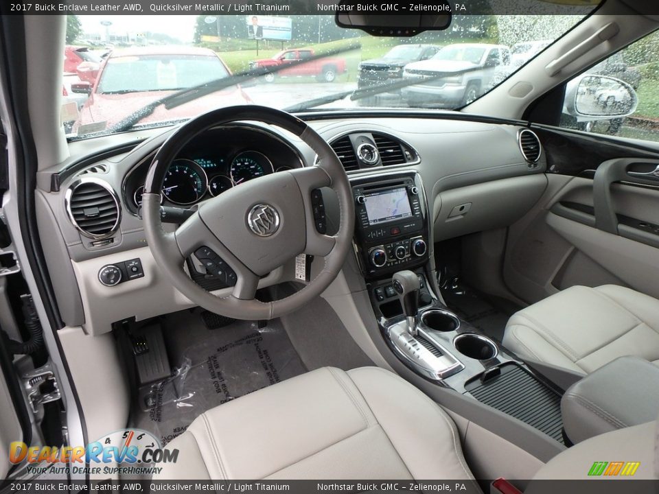 2017 Buick Enclave Leather AWD Quicksilver Metallic / Light Titanium Photo #20