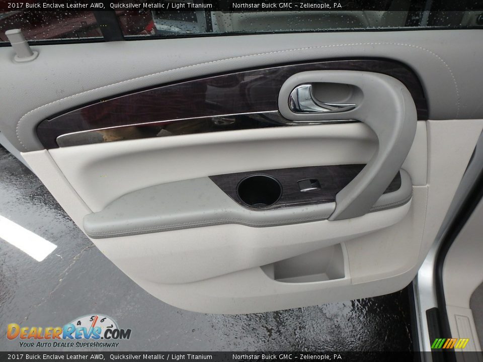 2017 Buick Enclave Leather AWD Quicksilver Metallic / Light Titanium Photo #21