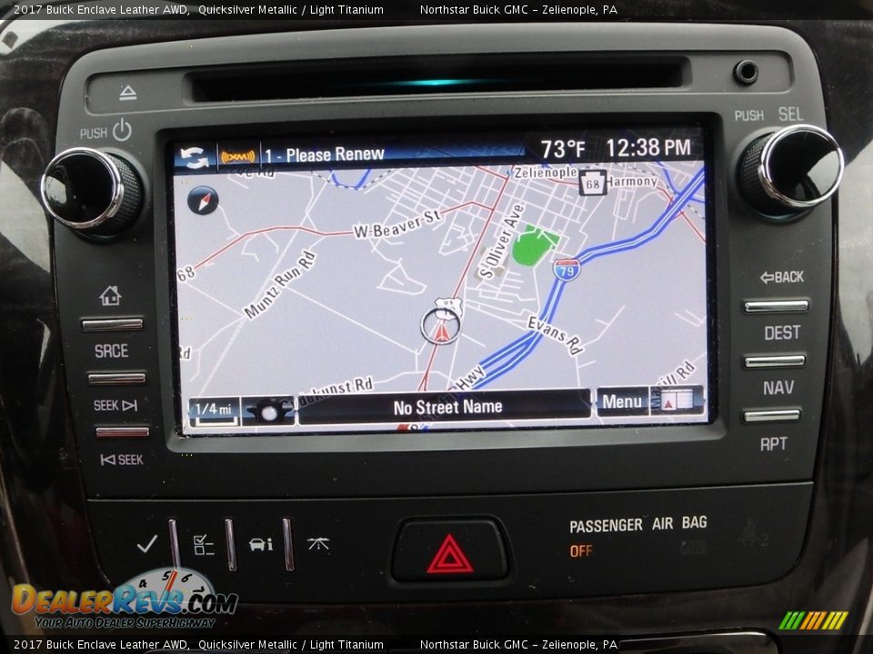 2017 Buick Enclave Leather AWD Quicksilver Metallic / Light Titanium Photo #25