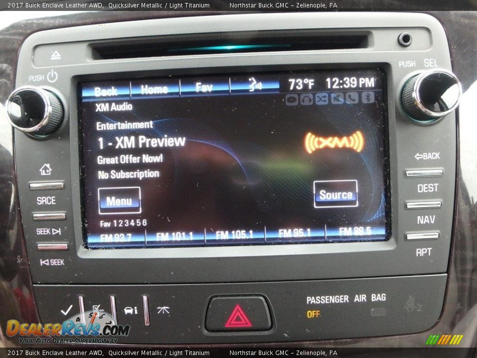 2017 Buick Enclave Leather AWD Quicksilver Metallic / Light Titanium Photo #27