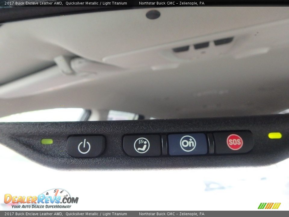 2017 Buick Enclave Leather AWD Quicksilver Metallic / Light Titanium Photo #28