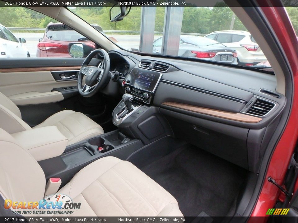 2017 Honda CR-V EX-L AWD Molten Lava Pearl / Ivory Photo #6
