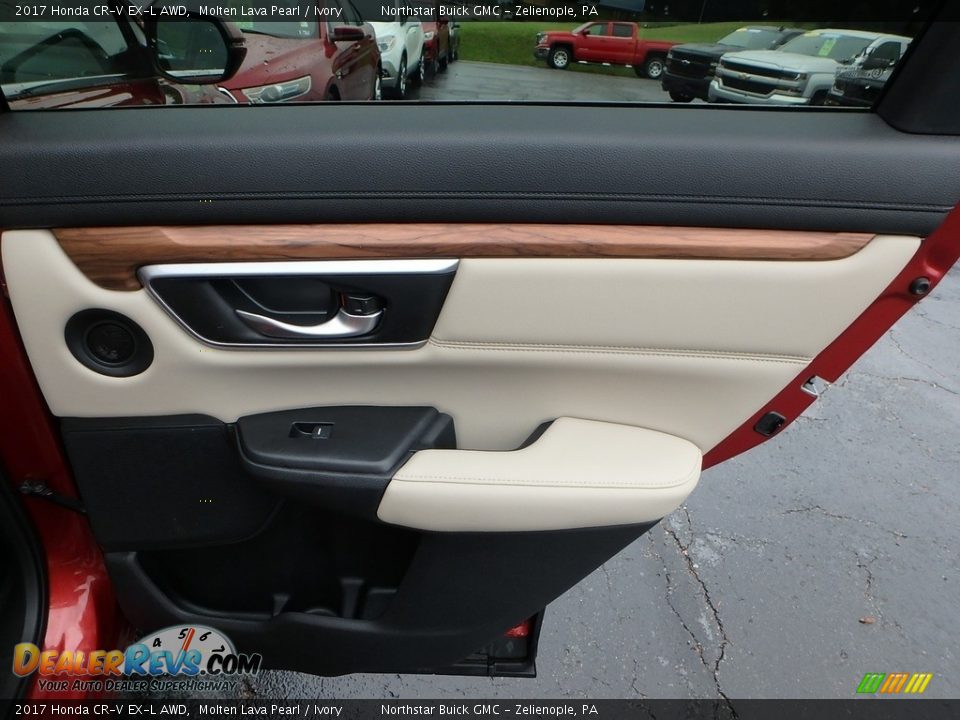 2017 Honda CR-V EX-L AWD Molten Lava Pearl / Ivory Photo #8