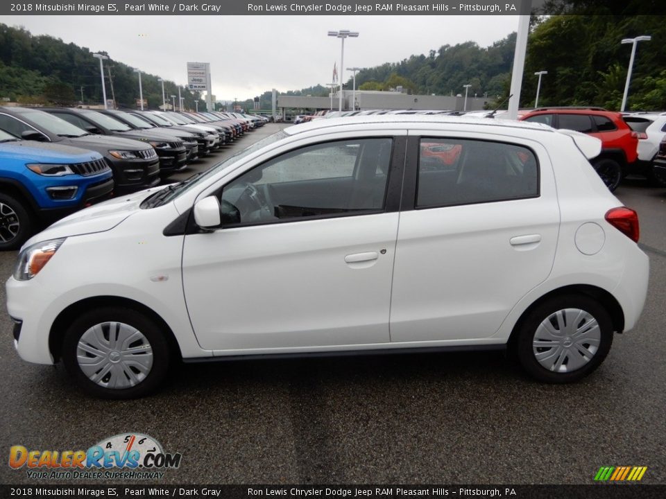 Pearl White 2018 Mitsubishi Mirage ES Photo #2